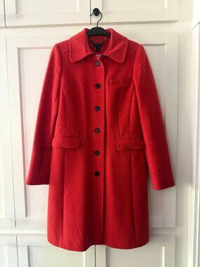Vintage J.Crew Classic Lady-Day Coat in Italian Double-Cloth Wool